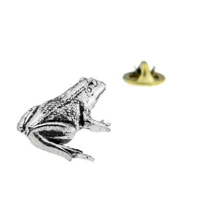 Frog (toad) Pewter Lapel Pin Badge XTSPBA14