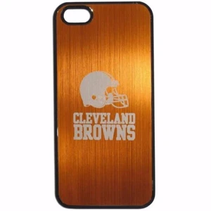 Cleveland Browns Etched Logo iPhone 5 5s Brushed Metal Phone Case - Picture 1 of 1