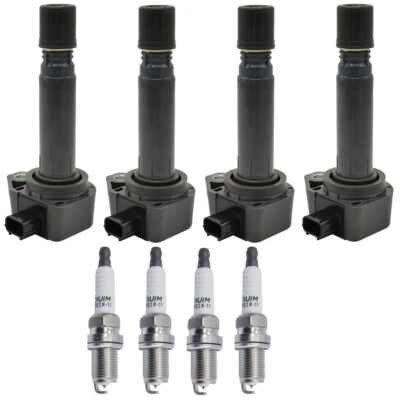 Kit de 4 bobinas de encendido y bujías para Honda CIVIC L4 2006-2011 1,8 L UF582 Foto 1 de 4