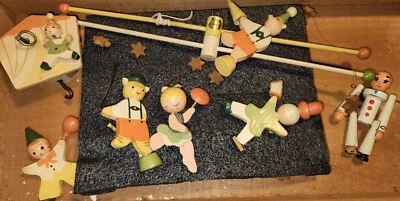 Cuna de bebé IRIMI móvil circo años 50 vintage funcionando MUSICAL móvil PIEZAS/REPARACIÓN Foto 1 de 4