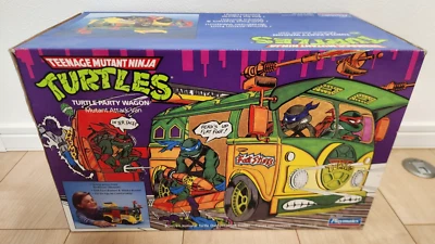 Vintage TMNT Party Wagon NIB UNUSED 1989 Playmates Teenage Mutant Ninja Turtles - Image 1 of 4