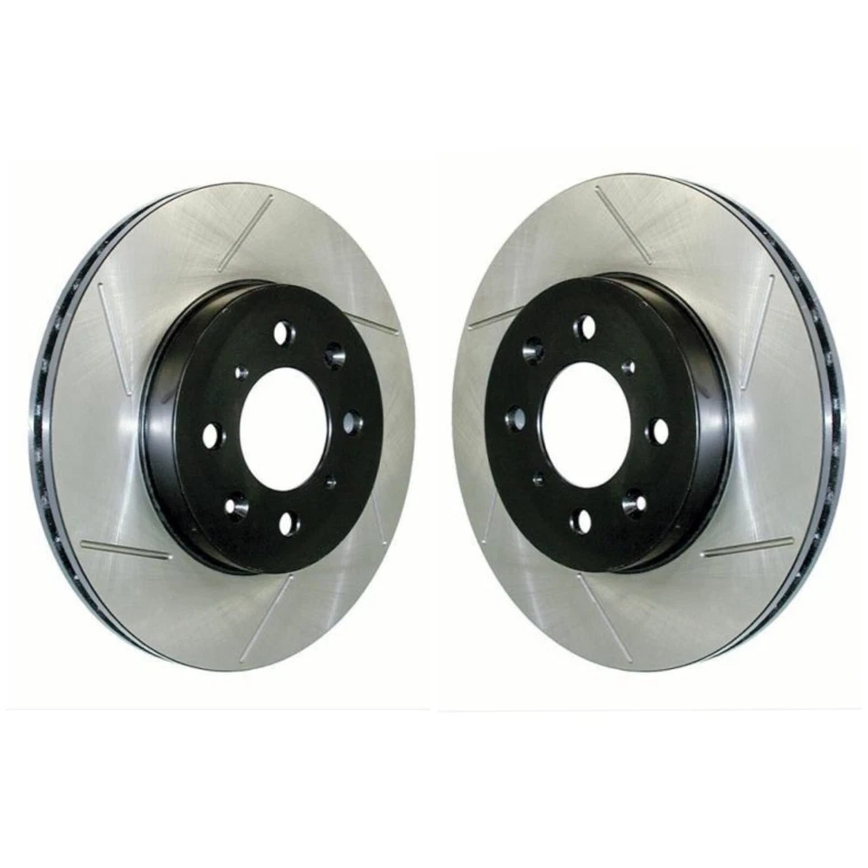 StopTech 126.44175SL 126.44175SR Slotted Brake Rotors Rear 2010-23 4Runner GX460 - Image 1 of 1