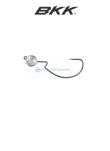 JIG HEAD BKK SILENT CHASER 1X EWG ROUNDHEAD PESCA TESTA PIOMBATA ESCA SILICONE - Foto 1 di 1
