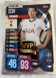 Topps Match Attax UEFA Champions League 2019/20 Trading Cards Heung Min Son - Bild 1 von 2