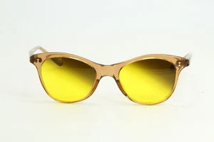 Lente amarilla mineral marrón claro acetato POUILLOUX 211 - Imagen 1 de 4