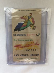 Vintage Las Vegas Matchbook Thunderbird Hotel Unstruck - Picture 1 of 2
