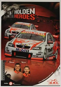 Tander Skaife Holden Heroes Poster 1/10 2008 HRT VE Commodore V8 Supercars - Picture 1 of 3