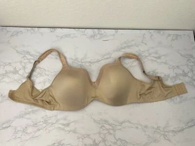 Playtex Shape Bra 40D 4823 Balconette Underwired Full Coverage Padded Tan L - Image 1 of 4