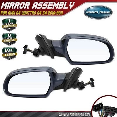 2 件动力镜带加热转向信号适用于奥迪 A4 Quattro A4 S4 2010 - 2011 — 第 1/4 张图片