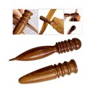 Wood Leather Edge Burnisher Leather Craft DIY Art Polishing Tool Burnishing