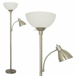 Stella Floor Lamp By Light Accents with Side Reading Light Model 6185-72