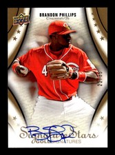 2009 Upper Deck Signature Stars Gold Signatures #16 Brandon Phillips Auto 22/35 