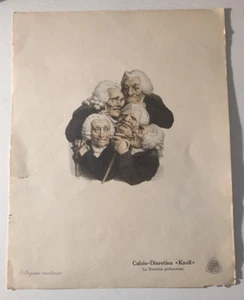 vecchia pubblicità anni 30 CALCIO-DIURETINA "KNOLL" con riproduzione litografica - Foto 1 di 14