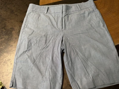 ANN TAYLOR ALGODÓN SPANDEX BERMUDA CORTA MUJER 12 CLÁSICA PREPARADA Foto 1 de 4