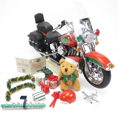 2003 Harley-Davidson Christmas Bike Franklin Mint 1:10 Diecast Motorcycle - Image 1 of 4