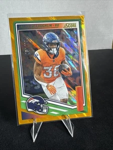 2025 Score #54 Jaleel McLaughlin 🔥Orange Lava /799🔥Broncos - Picture 1 of 3