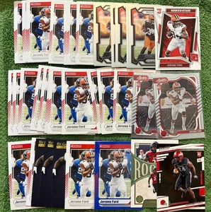 Lote de 35 tarjetas Jerome Ford con novatos radiocontrol Cleveland Browns - Imagen 1 de 1