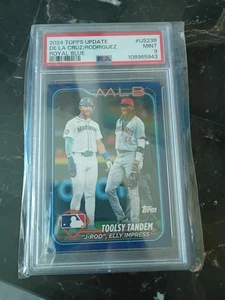 Aggiornamento Topps 2024: ELLY DE LA CRUZ & JULIO RODRIGUEZ #US238 (Royal Blue) - PSA 9 - Foto 1 di 2