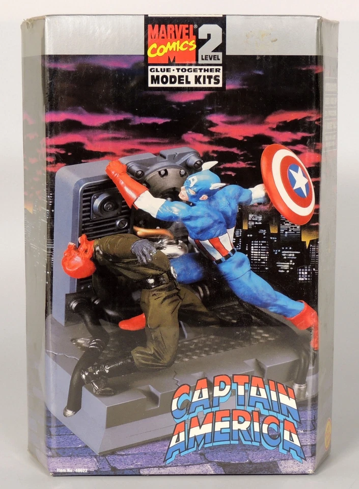 De colección: Kit Modelo Toy Biz Capitán América Marvel Comics Nivel 2 SELLADO (1998) Foto 1 de 4