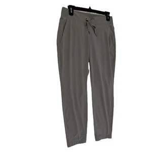 Athleta Midtown Ankle Pant Womens Sz 4P Gray Drawstring Pockets Hiking Walking - Picture 1 of 21