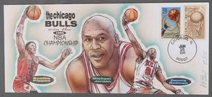 MayfairStamps US 1996 Illinois Chicago Bulls NBA Championships Bevil Cover aat_4 - Picture 1 of 2