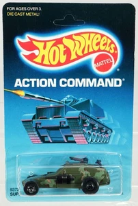 Vintage Hot Wheels Super Cannon Action Command Series - 9373 NRFP 1986 Olive - Picture 1 of 4