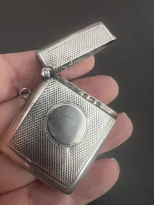 (D&L) Antique Sterling Silver Vesta Case, Birmingham, 20Grams - Picture 1 of 6