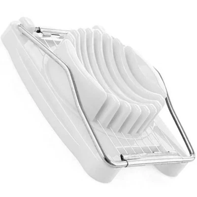 Egg Slicer Cutter Boiled Plastic Stainless Steel Kitchen Egg Cutter/slicing