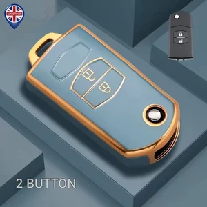 Housse Etui Porte Clé pour MAZDA 2 3 5 6 CX5 CX7 CX9 RX8 MX5 MPV Demio Alexa Atenza - Photo 1/7