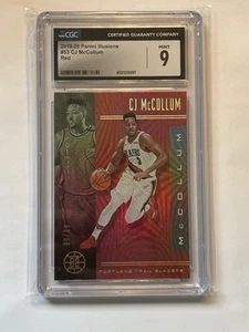 2019-20 Panini Illusions Red /99 CJ McCollum #53 - CGC 9 MINT - Picture 1 of 2