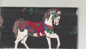 CAROUSEL HORSE CHECKBOOK COVER FABRIC # 3 FABRIC NEW ITEM  - Bild 1 von 1