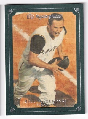 Bill Mazeroski 2007 Upper Deck Masterpieces Windsor Green card #4 - Image 1 of 2