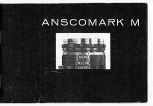 Ansco Anscomark M Instruction Manual & Interchangeable Lenses Manual: Reprint - Picture 1 of 2