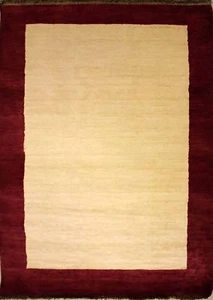 Rugstc 4x6 Senneh Gabbeh White Area Rug,Vegetable dye, Hand-Knotted,Wool Pile - Picture 1 of 5