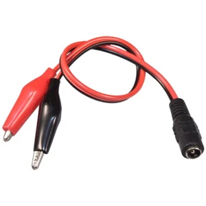 Enchufe empotrado de 5,5 x 2,5 mm enchufe de CC con pinzas de cocodrilo fuente de alimentación adaptador de corriente - Imagen 1 de 1