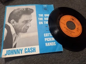 JOHNNY CASH THE ONE ON THE RIGHT IS ON THE LEFT 7" COUNTRY FOLK US PS SINGLE - Picture 1 of 3