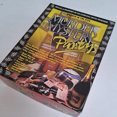 Murder Mystery Party Murder in the Pits Game for 8 Players Formula 1 Racing Team - Image 1 of 4