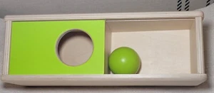 Lovevery Top Sliding Box & Green Wooden Ball Drop from The Thinker Montessori - Picture 1 of 5