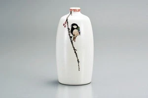 Jarrón De Flores De Porcelana Kutani Japón Otoño Tardío Toshito Nakamura - Imagen 1 de 4