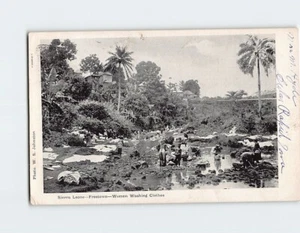 Postcard Women Washington Clothes Freetown Sierra Leone - Picture 1 of 2