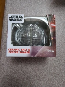 Star Wars Ceramic Salt and Pepper Shaker Set – Death Star (NEW) - Picture 1 of 4