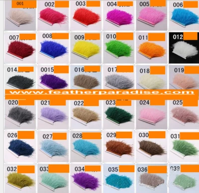 Flecos de pluma de avestruz - 4"-6" de ancho - 10 yardas Foto 1 de 4