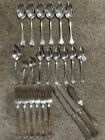 Reed & Barton Silverplate Sierra 1914 Lot of 24 Forks Spoons And Knives