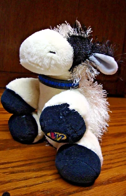 Ganz Webkinz Cow 8" Beanie Plush Stuffed Animal White/Black Soft Toy Gift   AA15 - Image 1 of 4