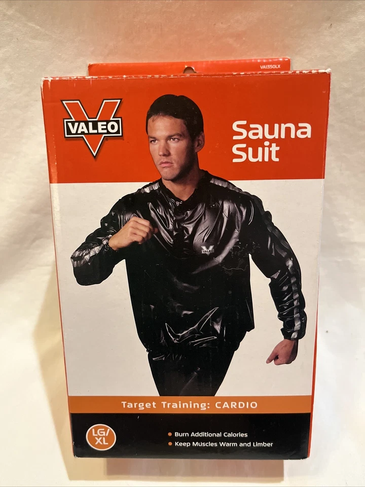 Traje Sauna Valeo Talla Grande XL Pantalón Cintura hasta 36"-40" Negro Entrenamiento Cardio Foto 1 de 4