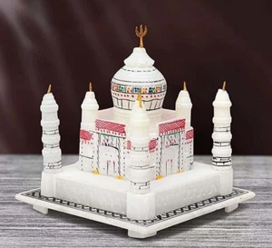 Hermoso arte tallado a mano mármol Taj Mahal réplica histórica regalos de Acción de Gracias - Imagen 1 de 7