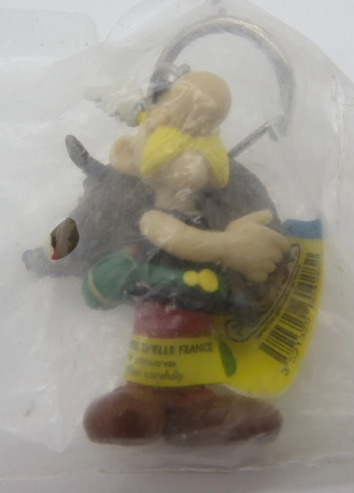 Nuevo Sellado Astérix Holding Jabalí Llavero PVC Juguete Plastoy Goscinny Uderzo 2002 Foto 1 de 3