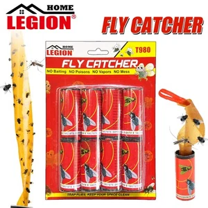 Sticky Fly Trap Paper Strip Insect Bug Catcher Strip Flies Sticker 8-64 Rolls - Picture 1 of 6