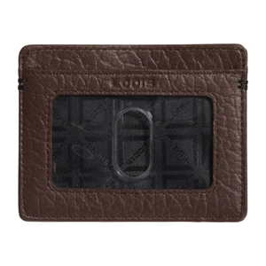 Estuche para tarjetas RFID Lodis cuero italiano marrón oscuro identificación soporte de crédito billetera unisex - Imagen 1 de 8