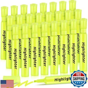 Qilery 24 Pack Tank Style Highlighters Chisel Tip Highlighters Bulk Colored M - Picture 1 of 5